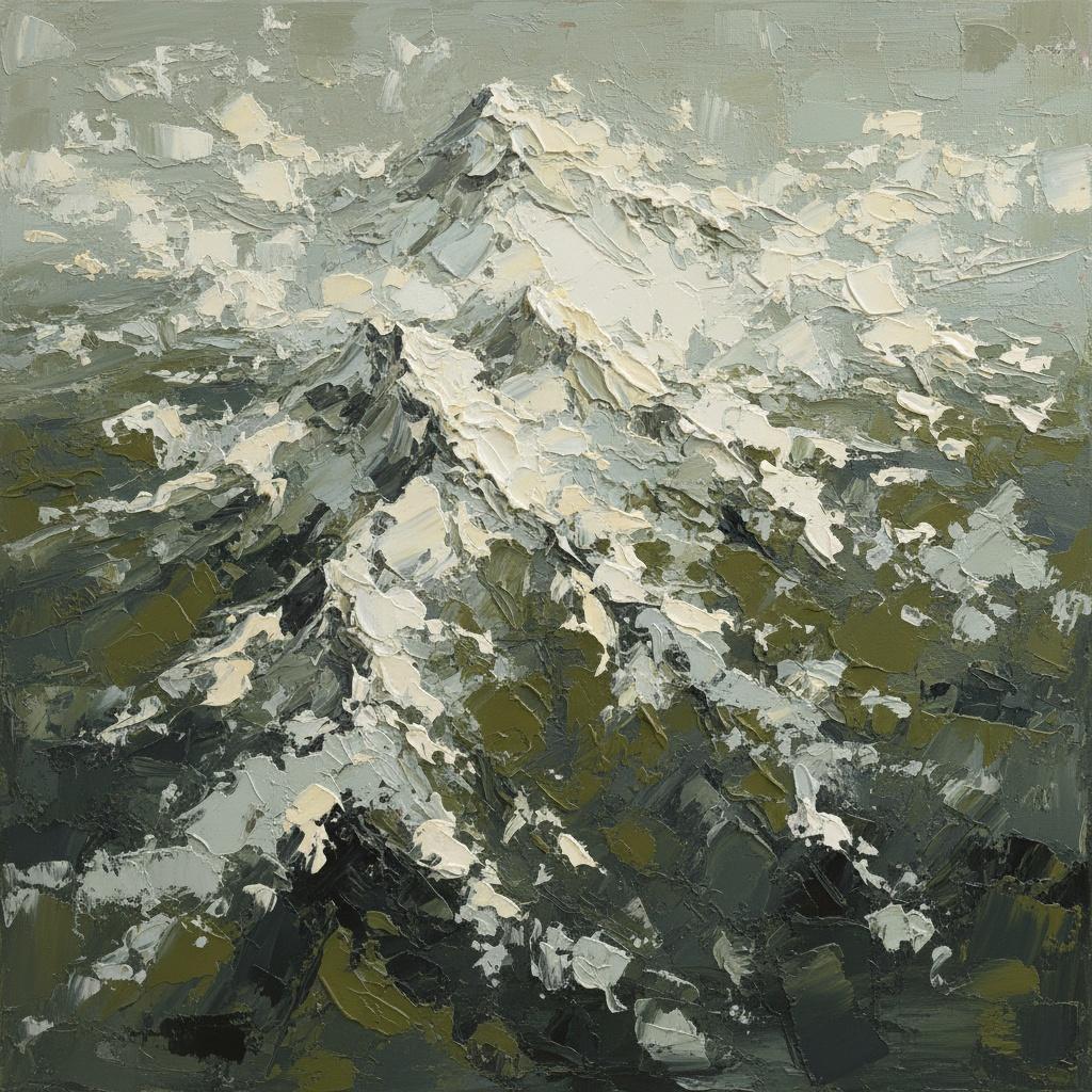 Monolithic Silence: A Sculptural Study Of Fragmented Peaks And Eternal Winter Shadows — David Moreau