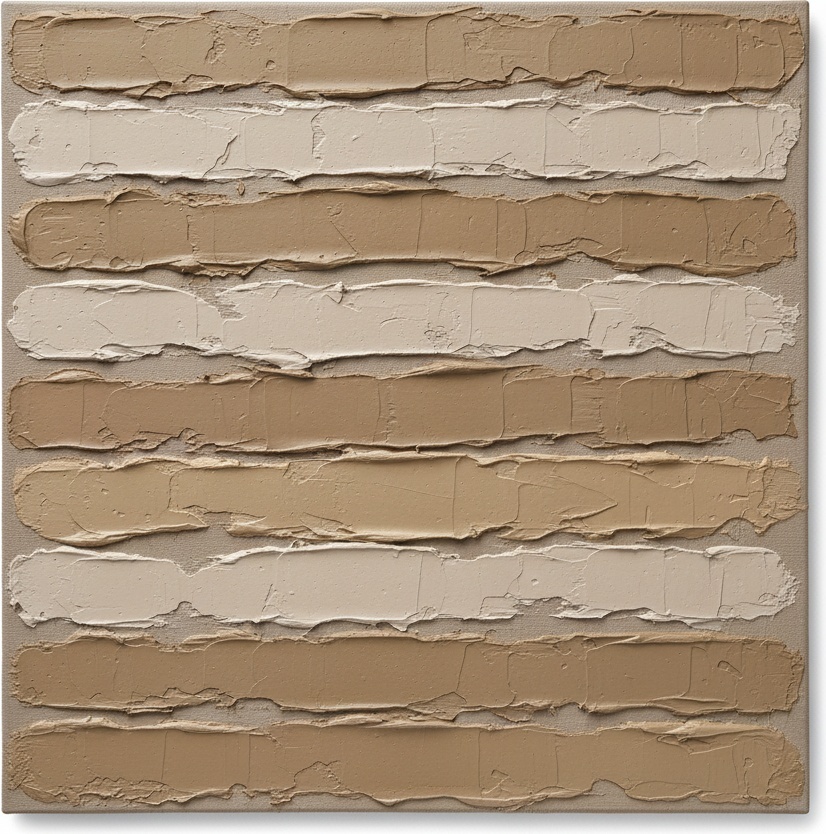 Earthen Rhythms In Sculptural Relief: A Monochromatic Study Of Timeless Serenity — David Moreau