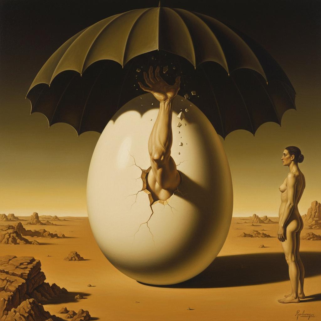The Primordial Emergence Under The Obsidian Canopy — Marc Duvallier