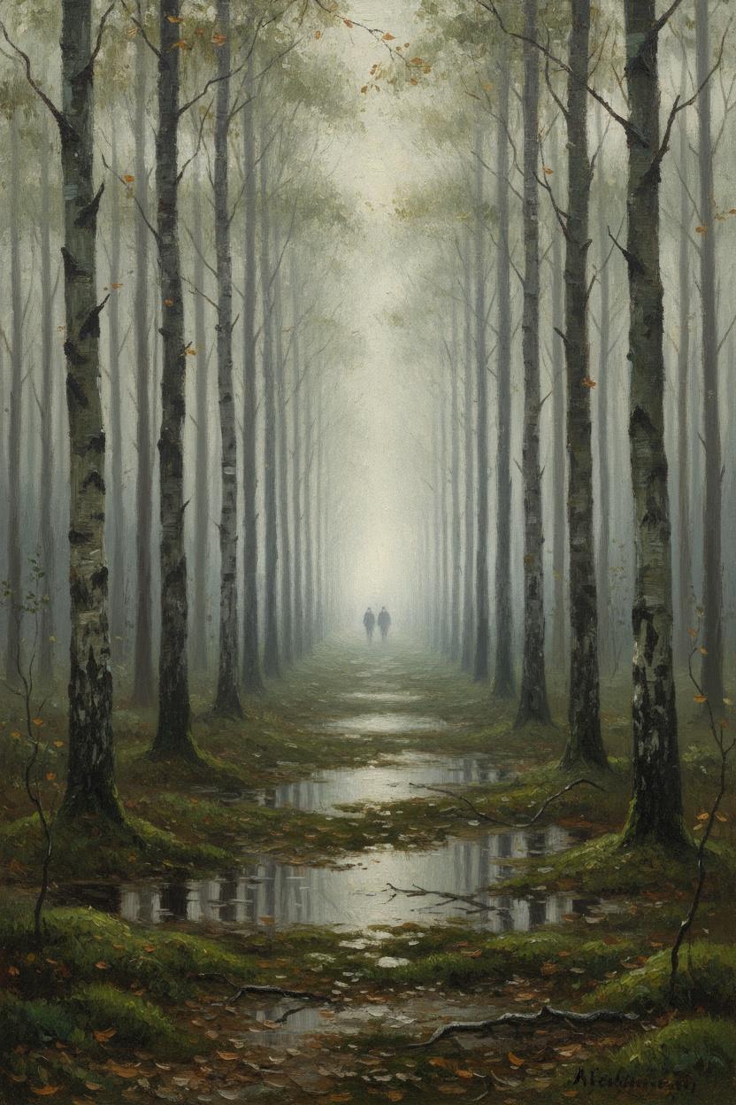 The Ethereal Path: A Study In Silvered Silence — Jacques Villedieu