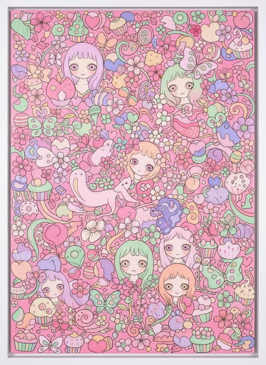 A Whimsical Symphony Of Pastel Dreams In A Singular Infinite Bloom — Gabrielle Rolland