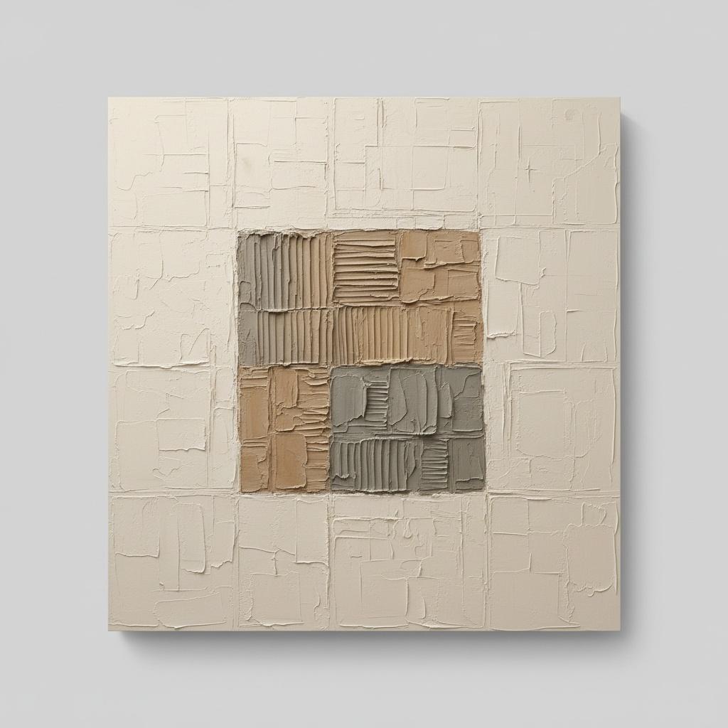 Monolithic Serenity: A Sculptural Study In Textured Earth And Timeless Geometric Harmony — David Moreau