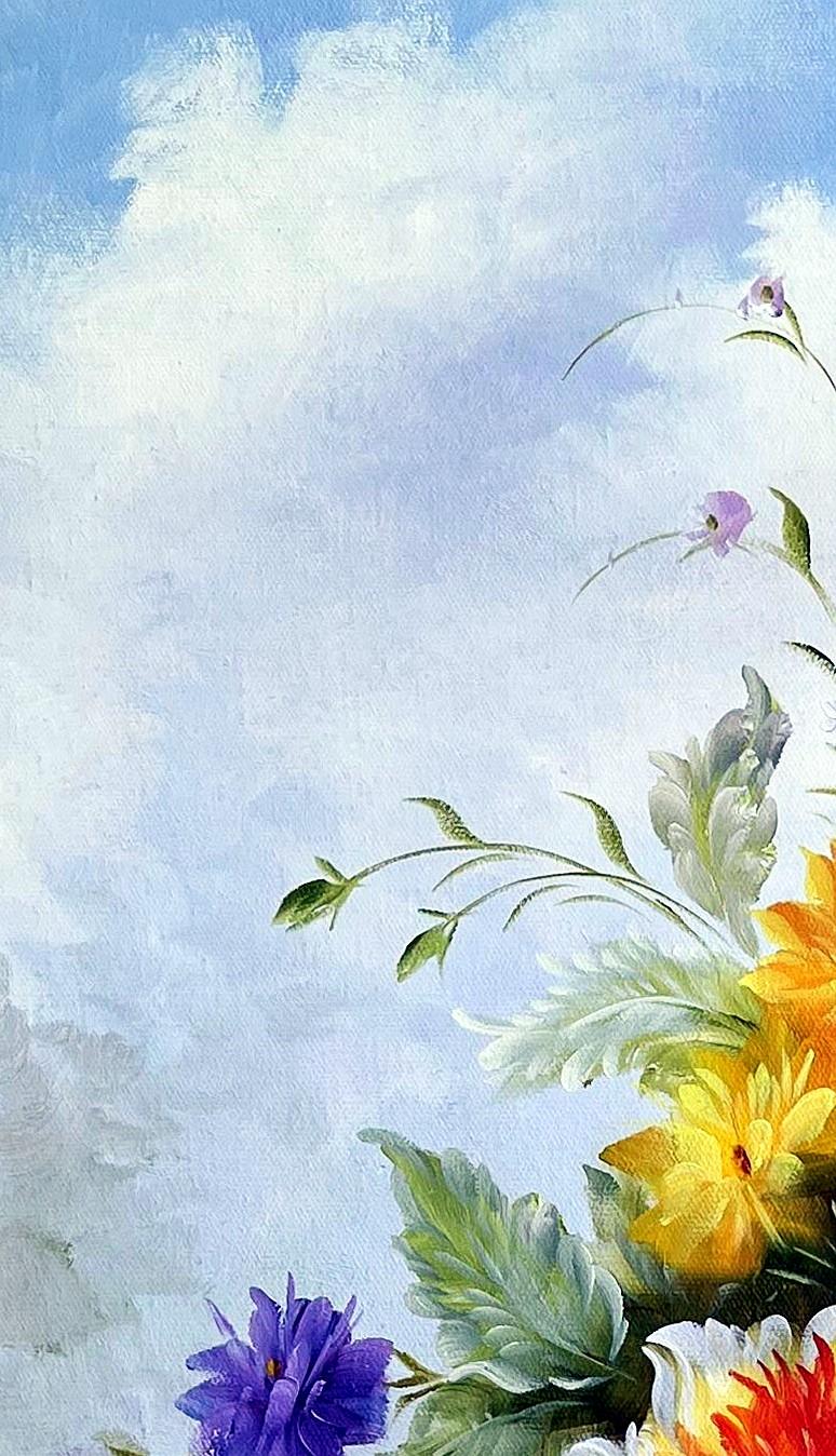 Baroque Floral Still Life with Peonies - detail