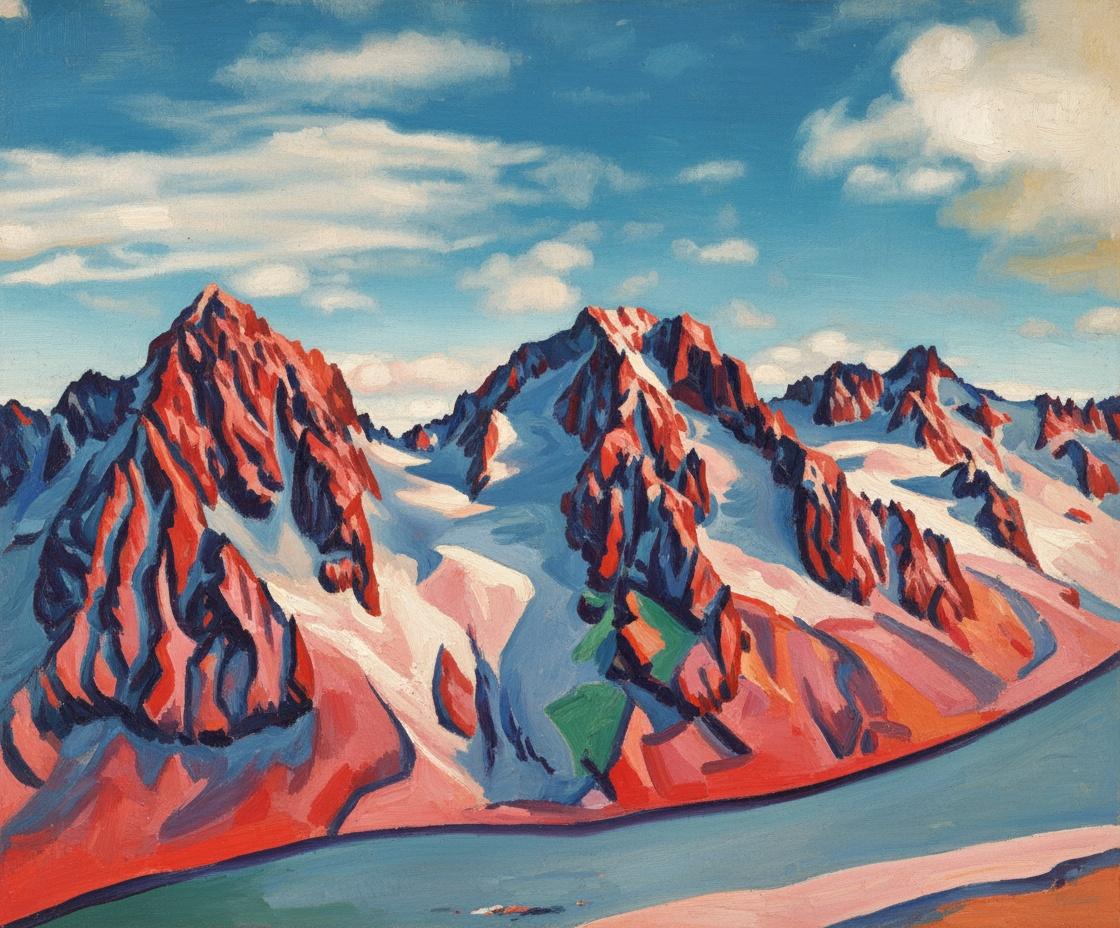 Crimson Peaks And Cobalt Silence: An Elemental Symphony — Anaïs Bonnet