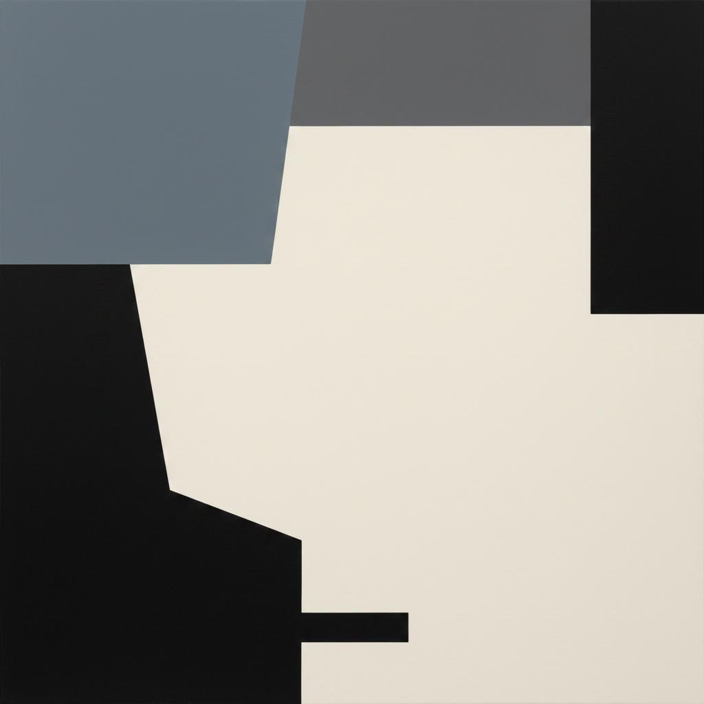 Architectonics Of Silence: A Study In Planar Intersections And Muted Tones — Christian Noiret