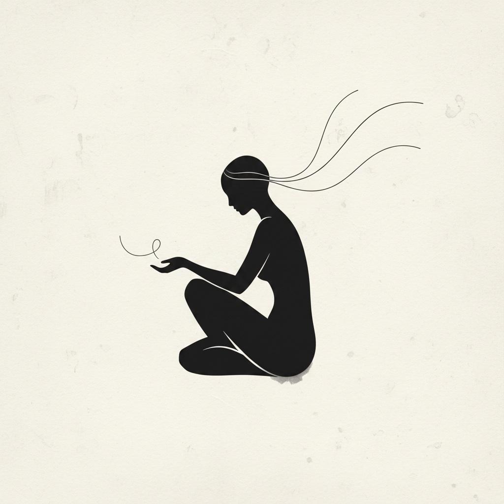 Ephemeral Contemplation: A Study In Negative Space And Curvilinear Grace — Laurent Garnier