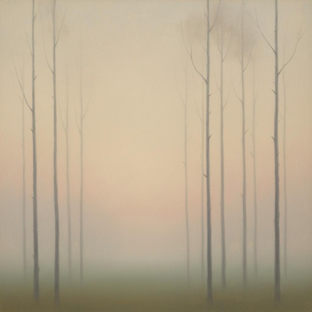 Symmetry Of Silence: An Ethereal Tonalist Study In Mist — Pierre Pelletier