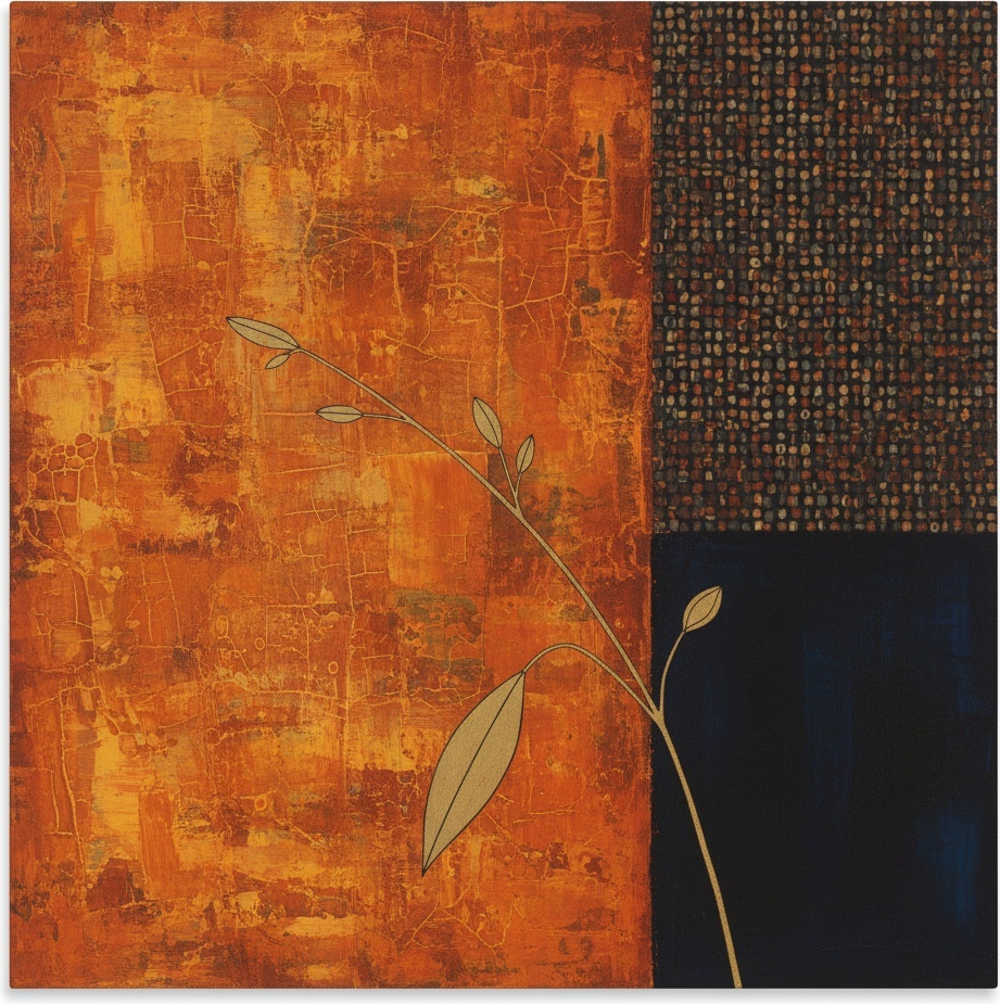 Ephemeral Passage Across Ochre Decay And Indigo Geometry, A One-of-one Study — Christian Noiret