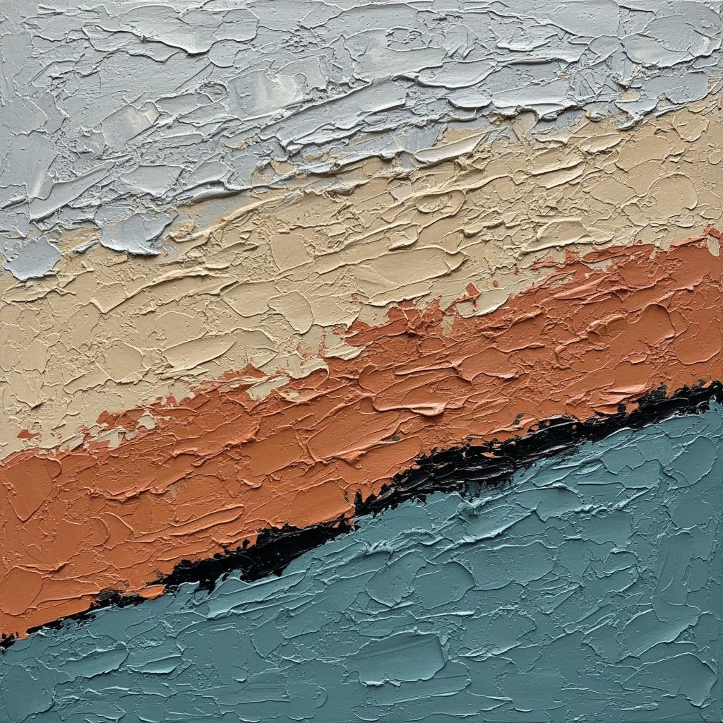 Stratified Echoes Of Earth And Ether In Sculptural Impasto Layers — David Moreau