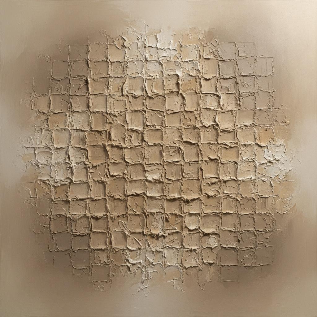 Monolithic Echoes Of Sanded Earth In A Singular Impasto Relief Masterpiece — David Moreau