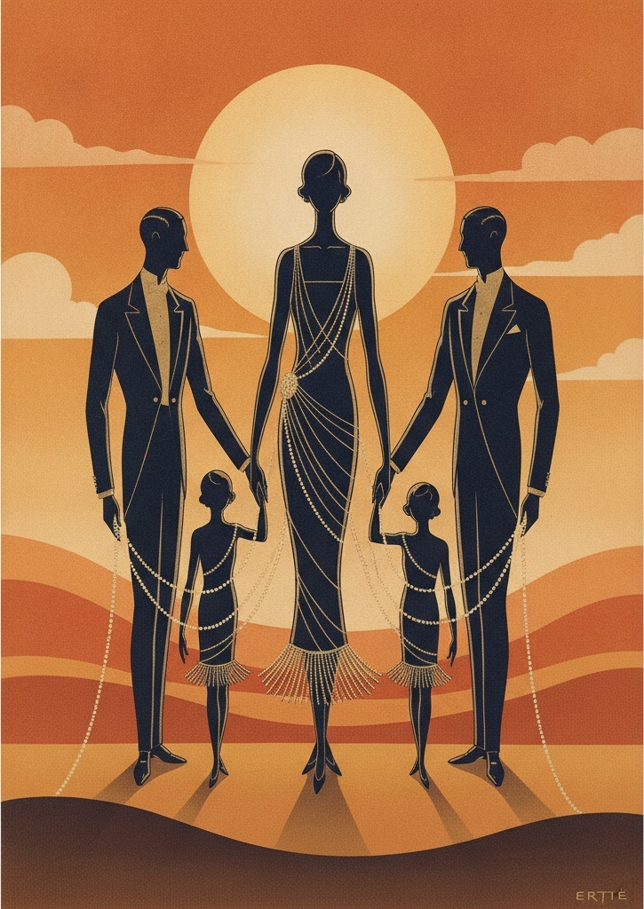 Amber Silhouettes Under A Radiant Solar Disk — Valentin Laurent De Courcey
