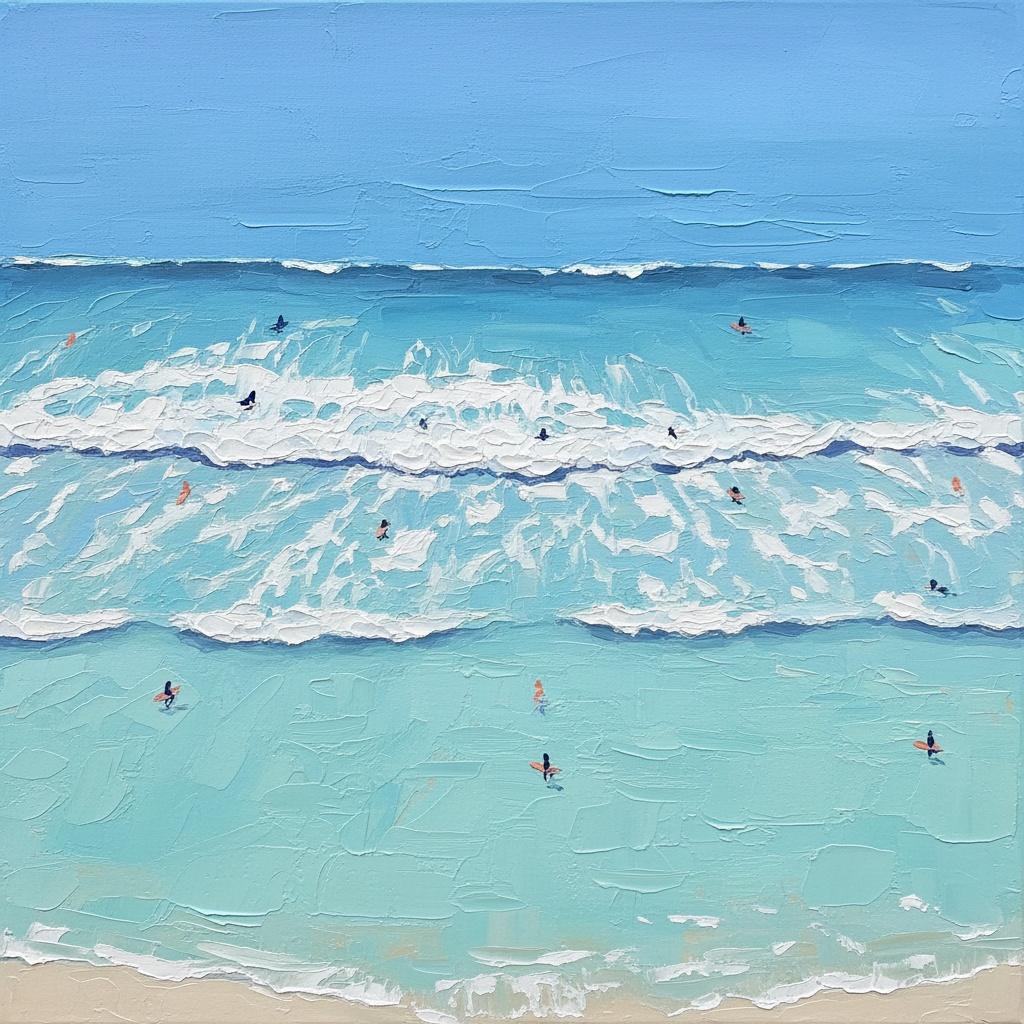 Azure Serenity: A Meditative Study Of Rhythmic Waves And Infinite Horizons — Christian Noiret