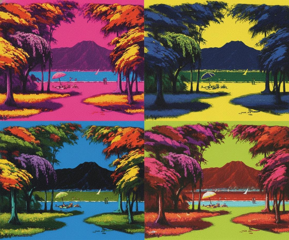Prismatic Reflections Of A Quadripartite Dream In Vibrant Saturated Hues — Jean-paul Faubert