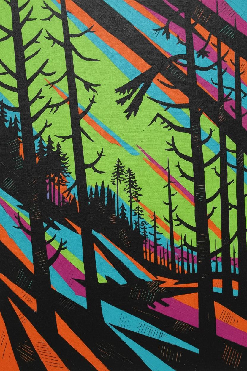 Chromatic Fractures In The Primal Grove — Marion Pelletier