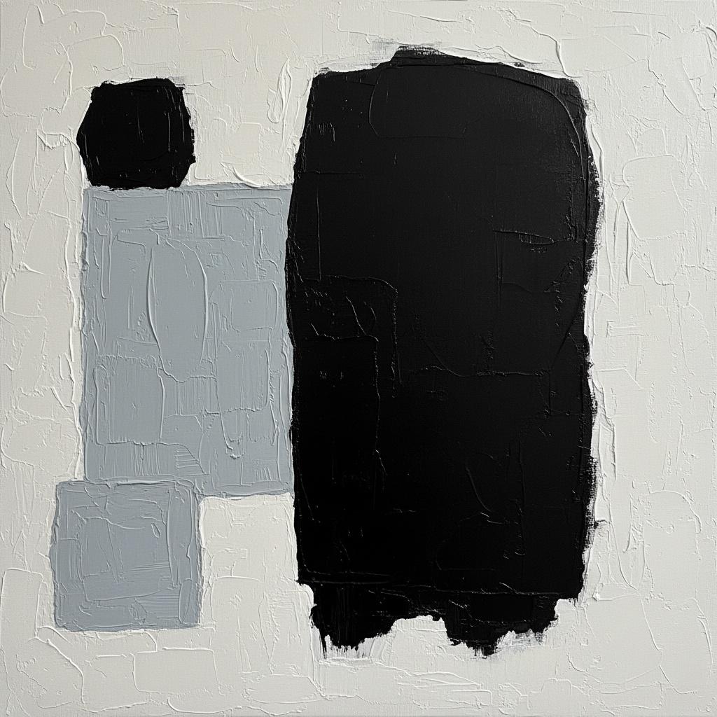 Monolithic Shadows In Achromatic Silence: A Singular Study Of Weight And Form — Laurent Fabre