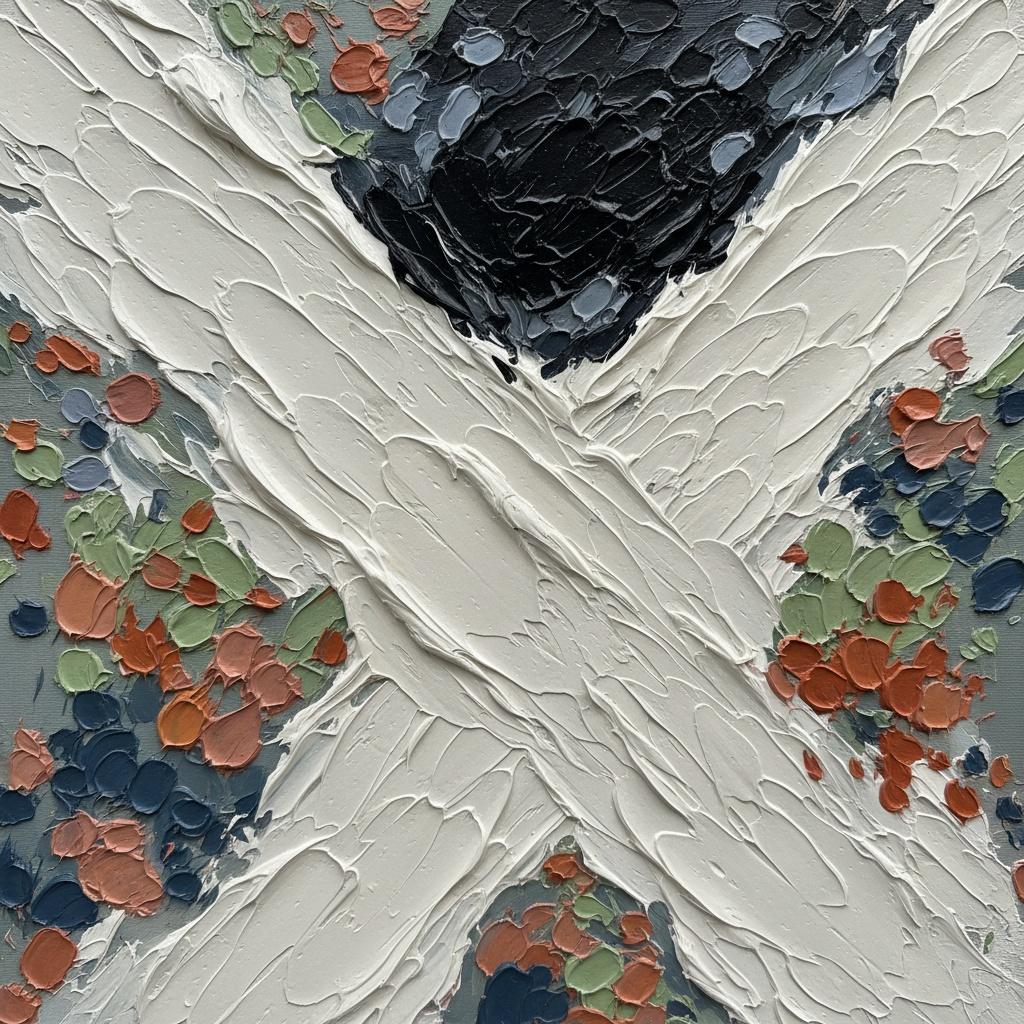 Monolithic Convergence Of White Impasto And Primal Charcoal In A Singular Masterpiece — David Moreau