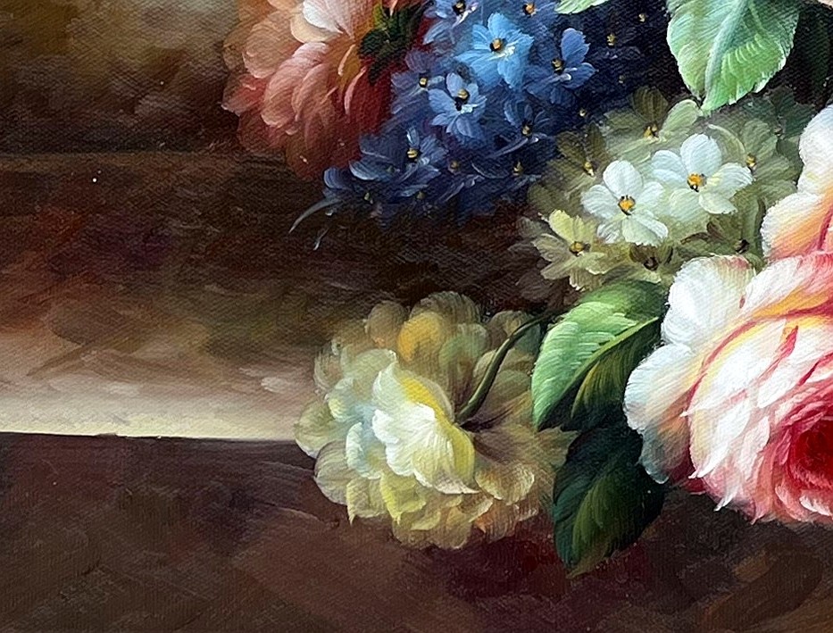 Romantic Floral Still Life with Blossoms - detail