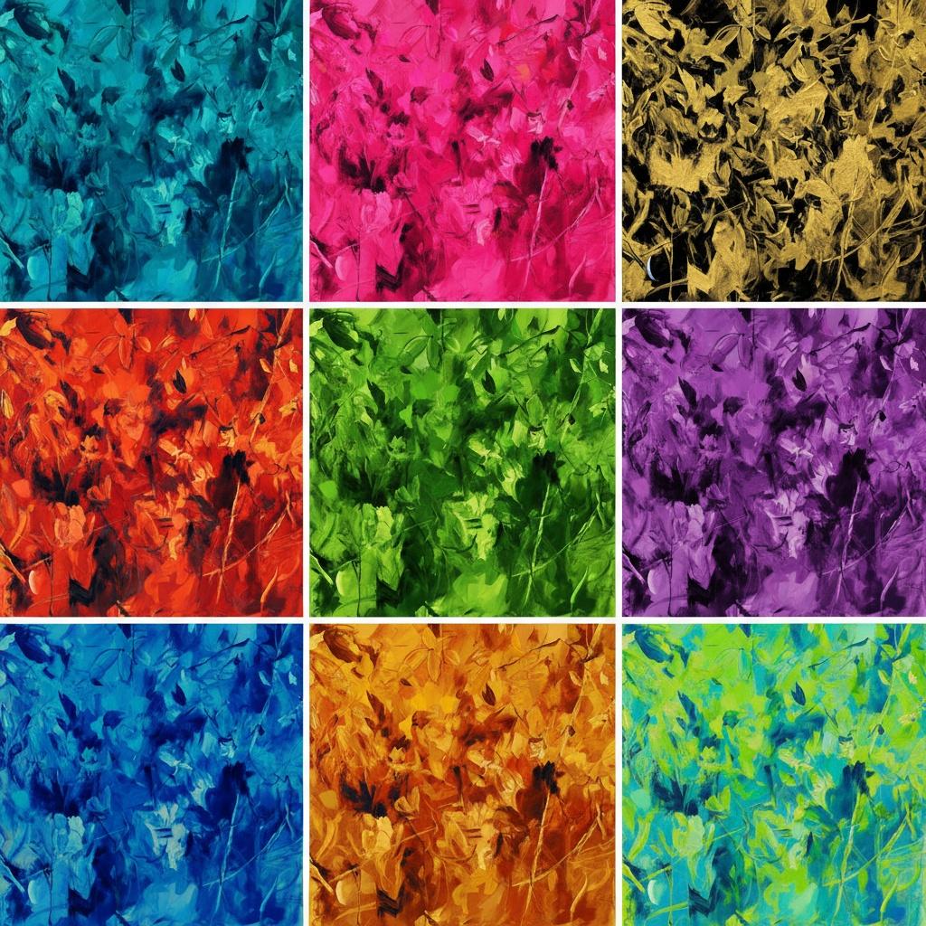 Fragmented Chromatic Resonance: A Singular Study Of Organic Energy And Textured Light — Élise Muller