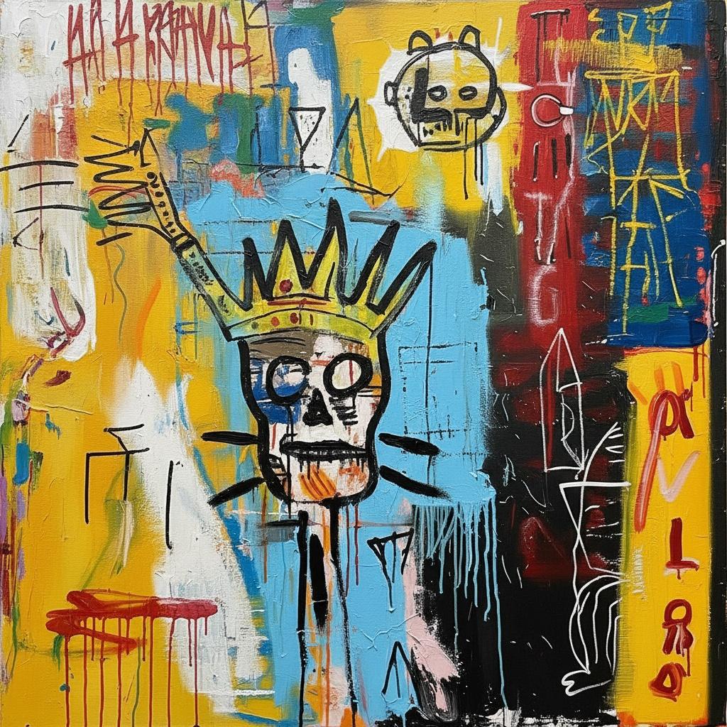 The Sovereign Of Chaos: A Fragmented Monarchy In Primordial Pigment And Gold — Laurent Fabre