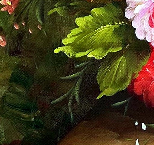 Baroque Floral Still Life with Peonies - detail
