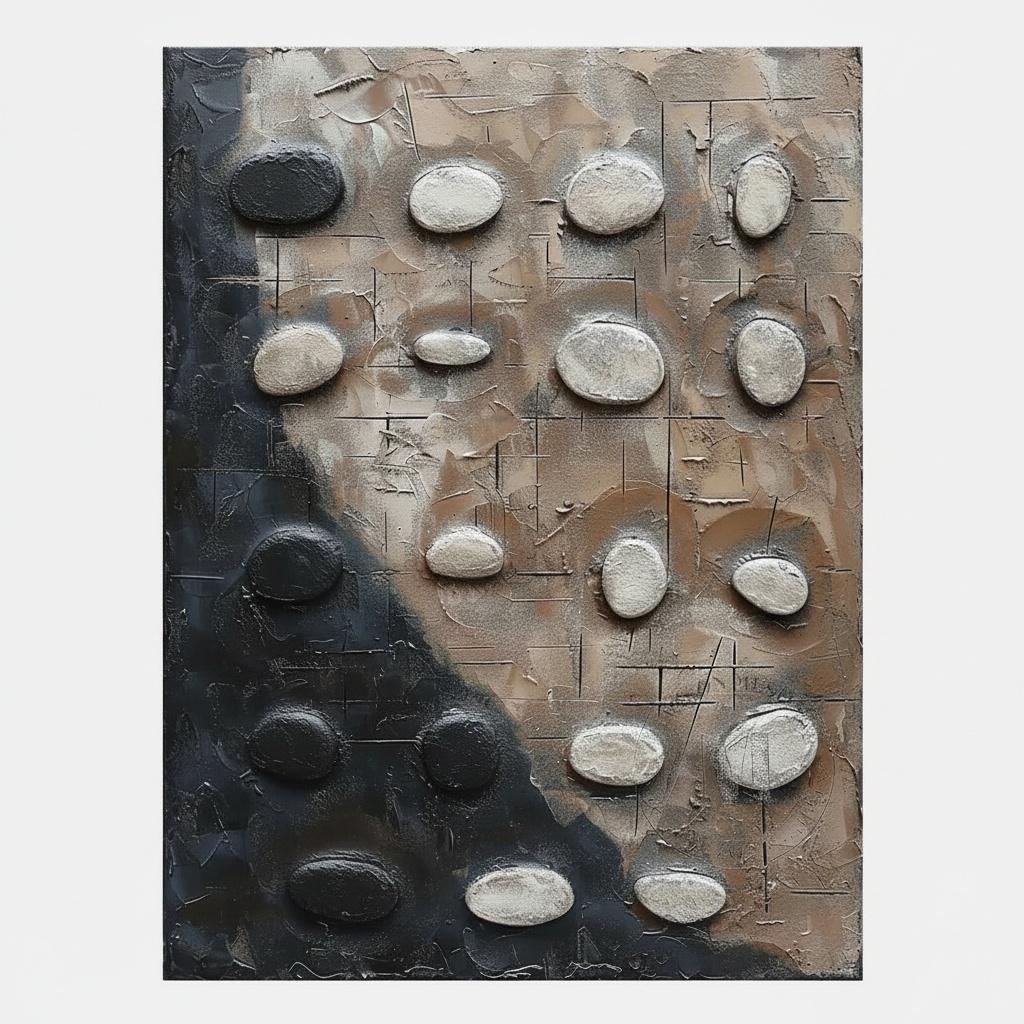 Fragmented Monolith: A Singular Study In Earth, Shadow, And Tactile Relief — David Moreau