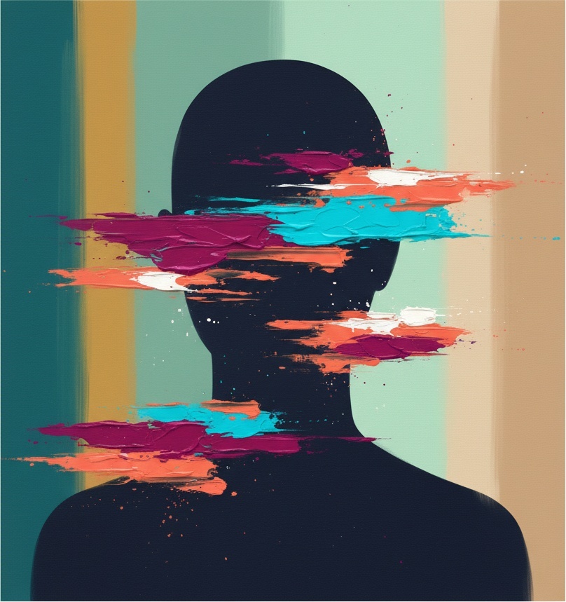 Fragmented Essence: A Singular Study Of Shadow And Kinetic Impasto Motion — Laurent Fabre