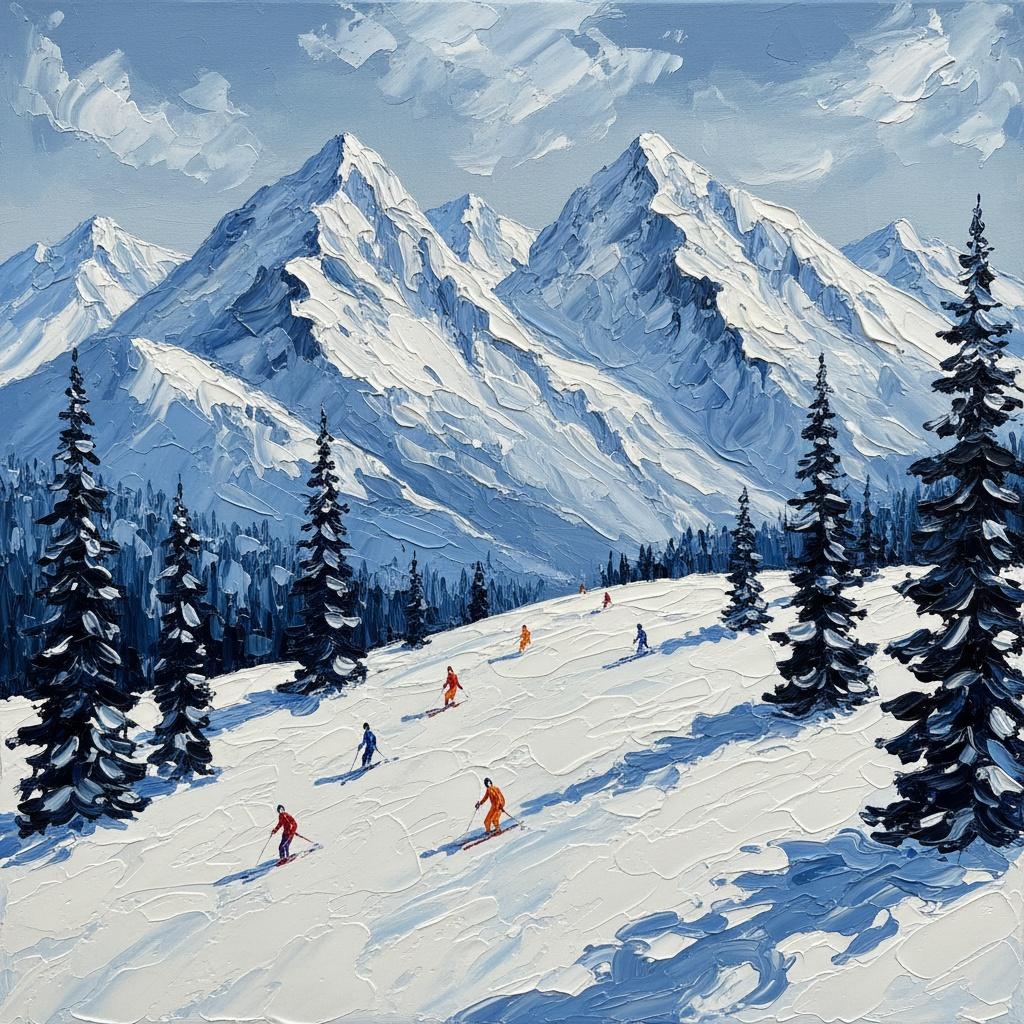 Monolithic Azure Slopes: A Singular Vision Of Alpine Serenity And Frozen Majesty — Christian Noiret