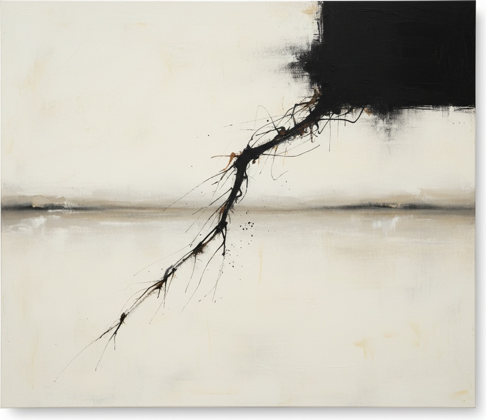 Monolithic Descent: A Singular Study Of Gravity And Fractured Neural Silence — Laurent Fabre