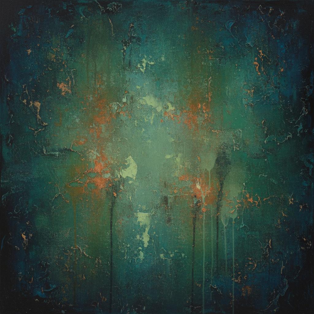 Ethereal Descent Of Oxidized Teal And Midnight Shadows In A Singular Masterpiece — David Moreau