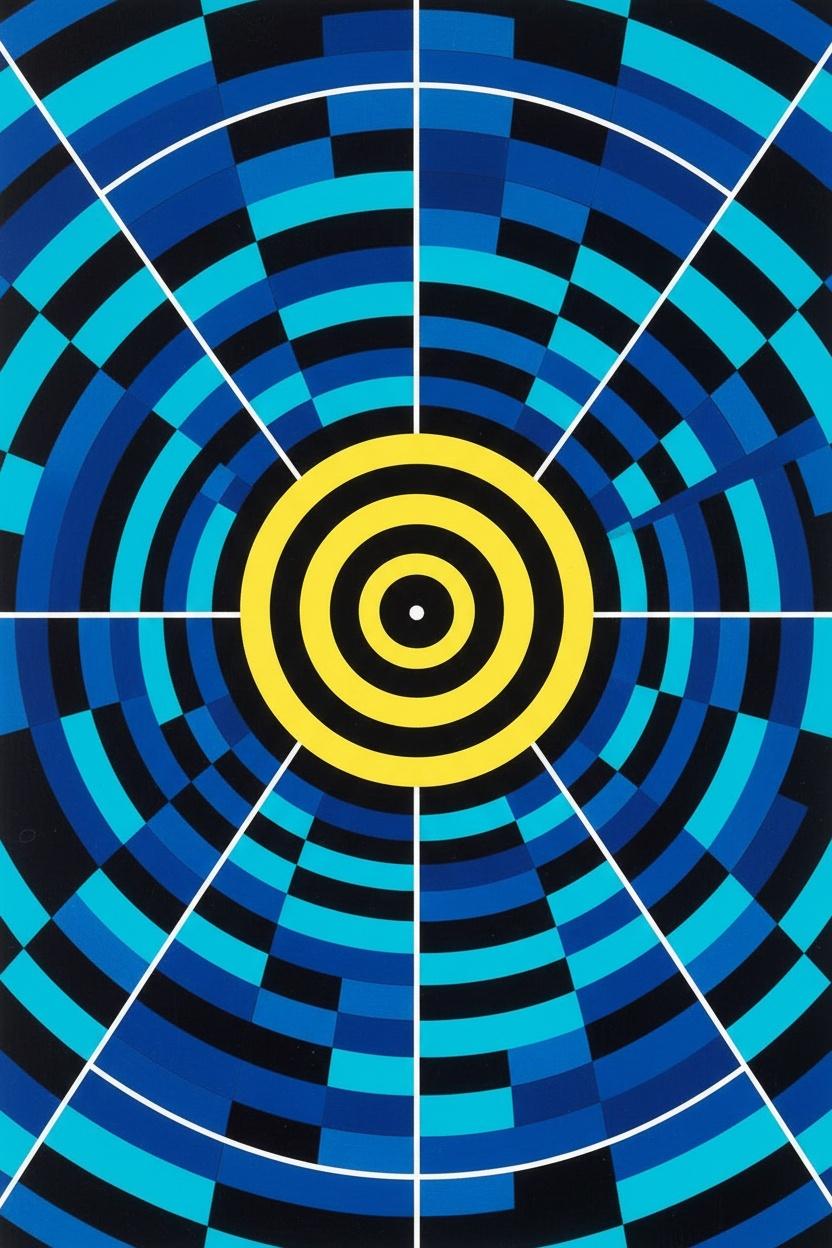 Chromatic Singularity: The Radial Pulse — Jacques Villedieu