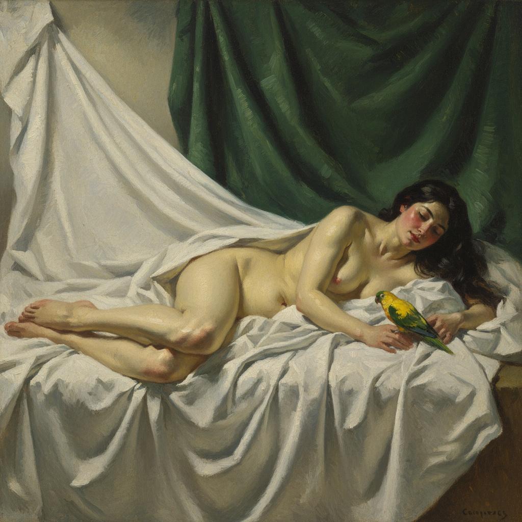 The Verdant Repose: A Study In Light And Solitude — Marc Duvallier