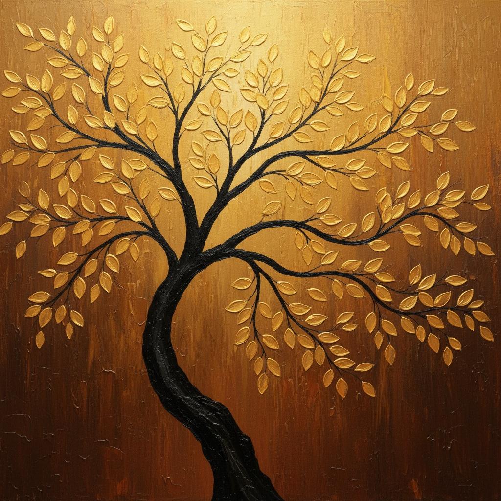 Ascension Of Gilded Light: A Monochromatic Study In Golden Organic Radiance — Christian Noiret