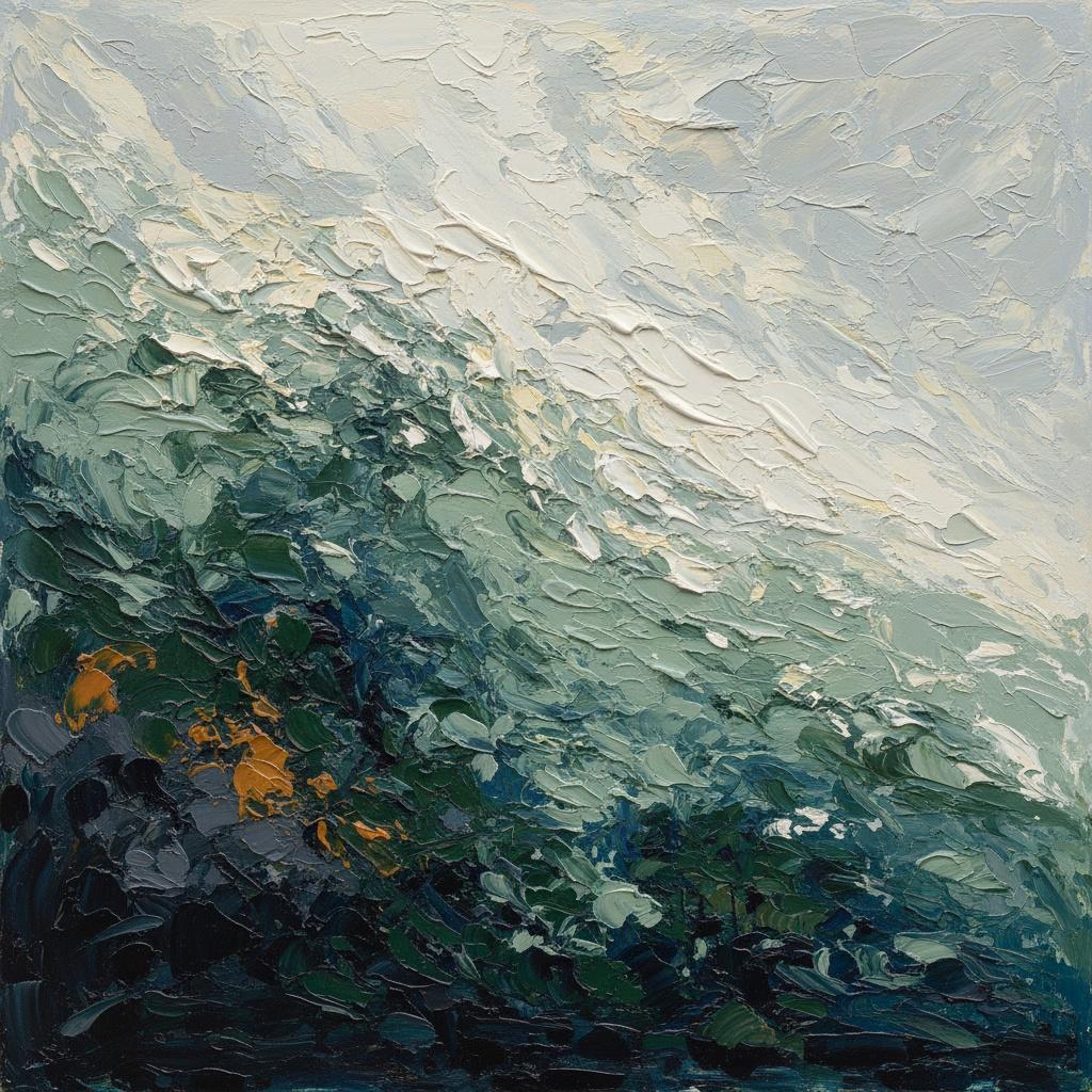 Ephemeral Tides Of Indigo: A Monumental Study In Sculptural Light And Shadow — Christian Noiret