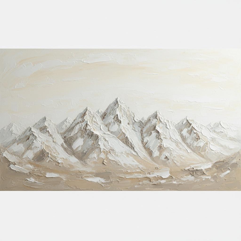Ethereal Monoliths In Sculptural Relief: A Meditative Study Of Silent Alpine Peaks — David Moreau