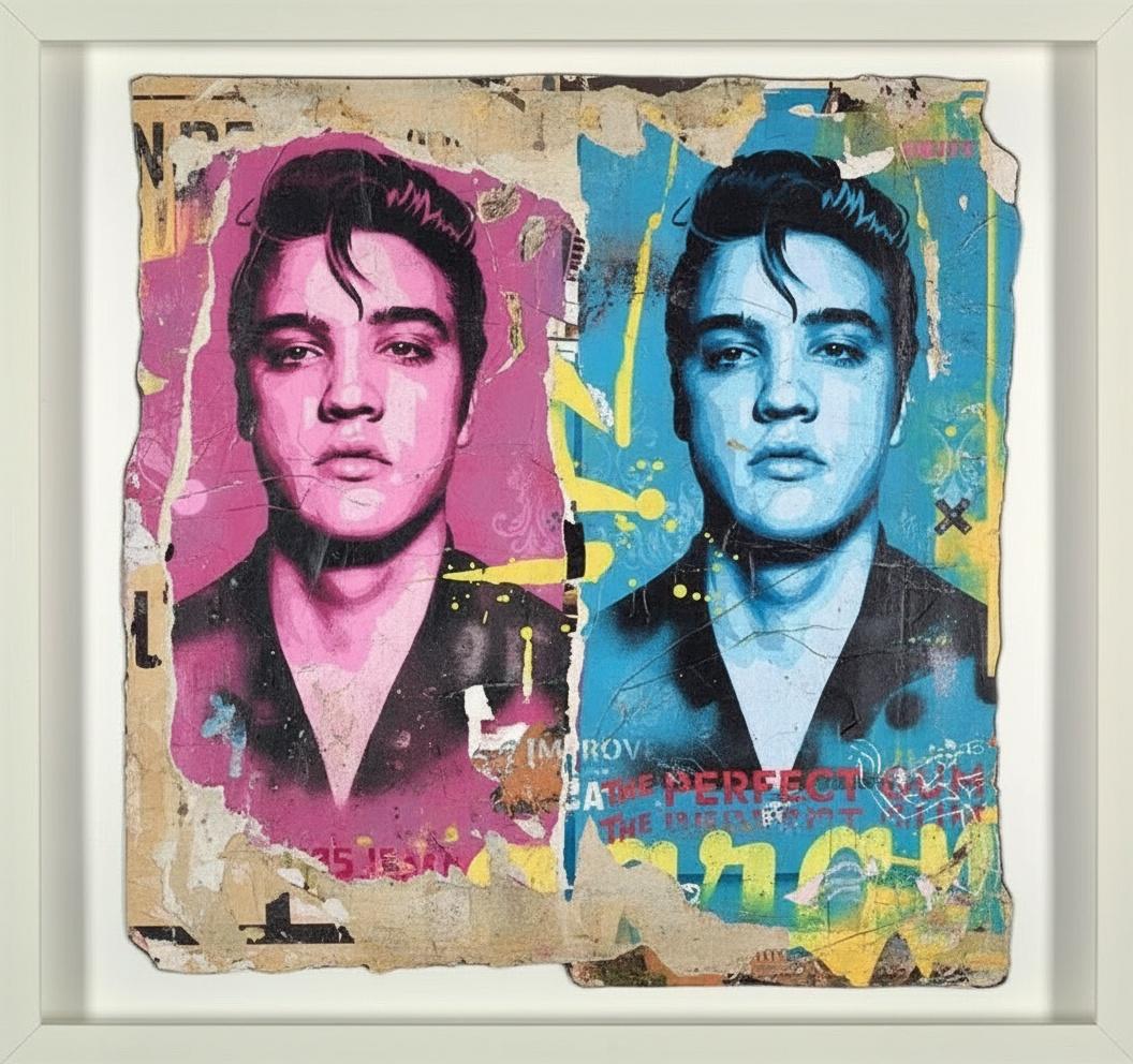 Echoes Of An Icon: A Dual-toned Fragmented Study In Magenta And Cyan — Léo Schmitt