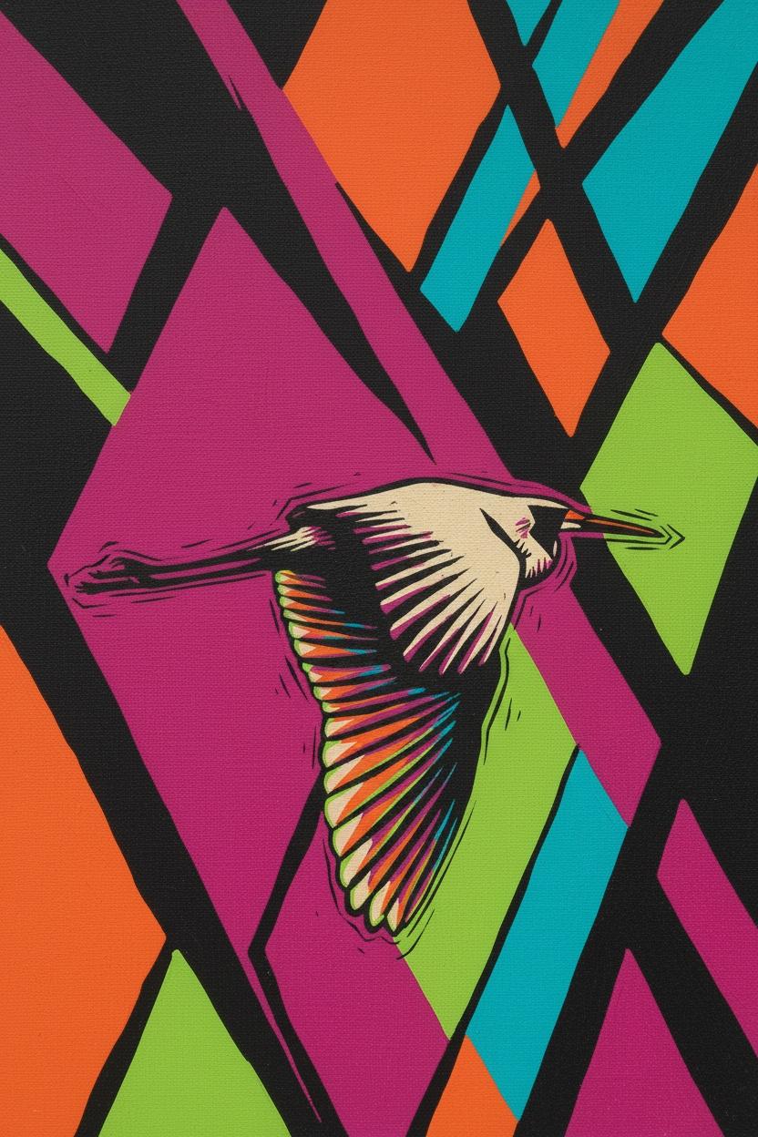 Fragmented Ascent: A Study In Prismatic Flight — Marion Pelletier