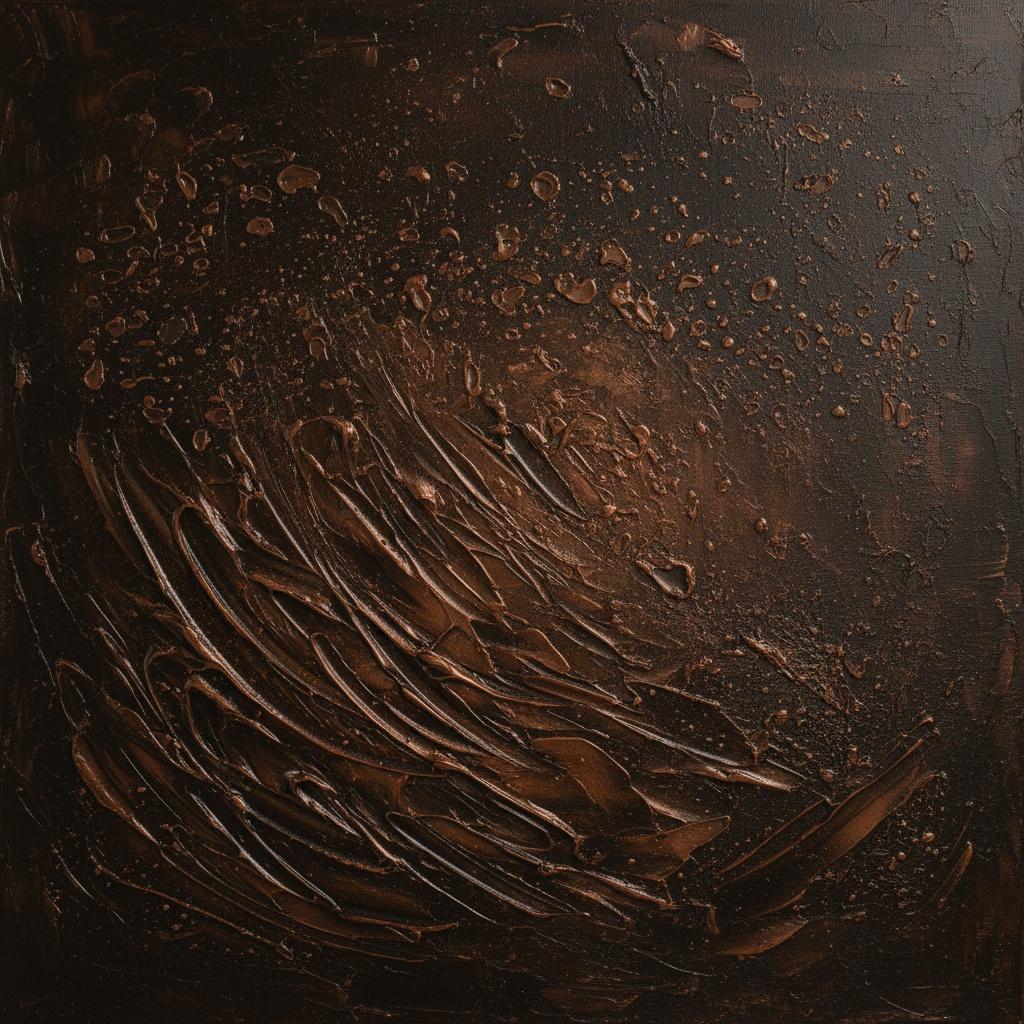 Earthen Echoes Of A Monolithic Swirl In Deep Umber And Bronze — David Moreau