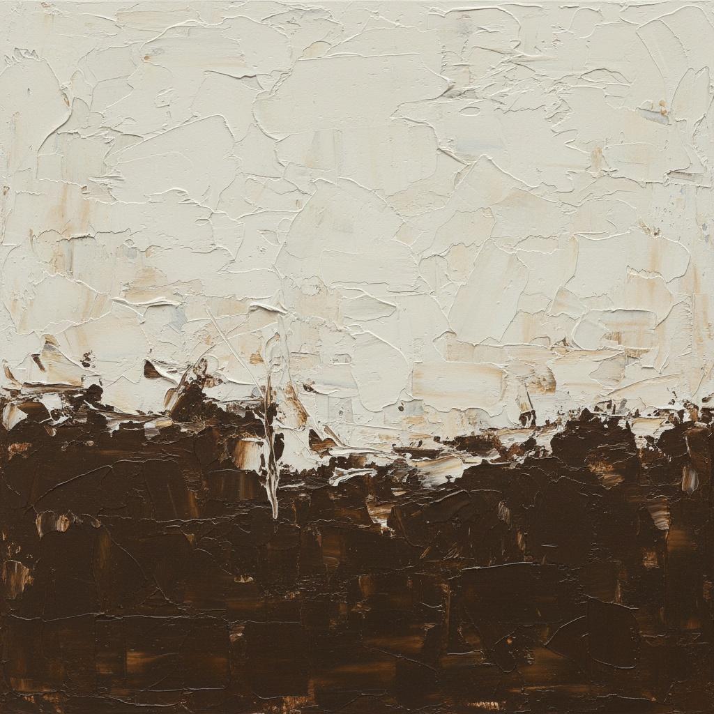 Monolithic Silence: A Sculptural Study Of Umber Earth And Ethereal Light — David Moreau