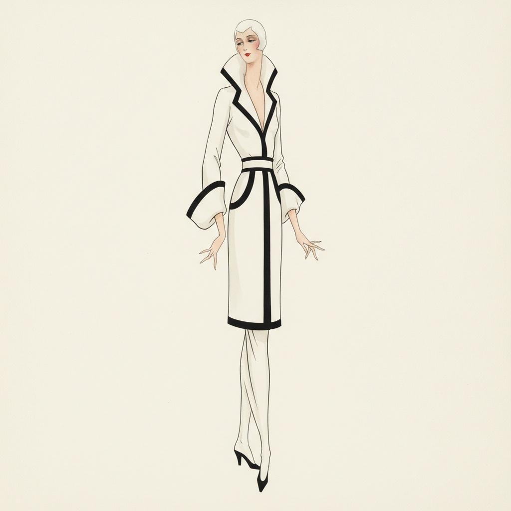 Architectural White Couture In Monochrome Contour — Valentin Laurent De Courcey