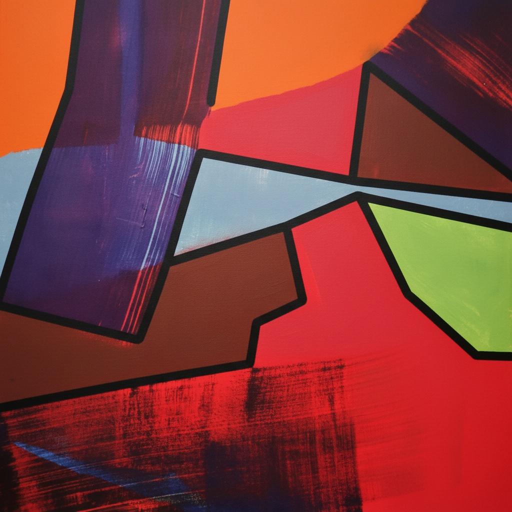 Fragmented Resonance: A Monumental Symphony Of Interlocking Chromatic Shards And Kinetic Geometry — Caroline Pelletier