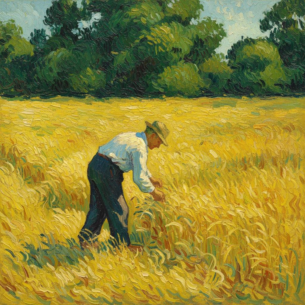 Luminous Harvest: A Study In Golden Radiance — Marc Duvallier