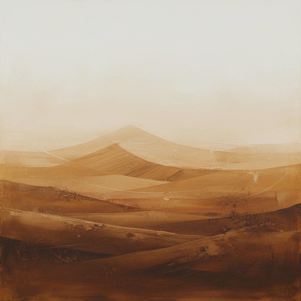 Ephemeral Horizons: A Study In Sepia Dunes And Atmospheric Recession. — Laurent Lefèvre