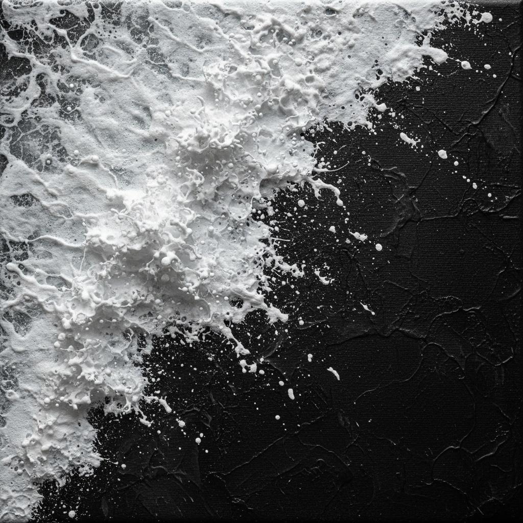 Fractured Monolith: A Spontaneous Collision Of Celestial Foam And Infinite Void — David Moreau