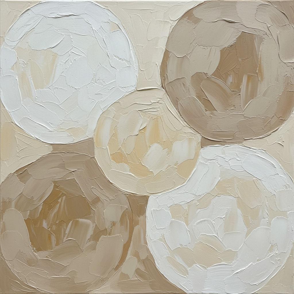 Monolithic Echoes In Cream And Taupe: A Meditative Study Of Organic Form — David Moreau