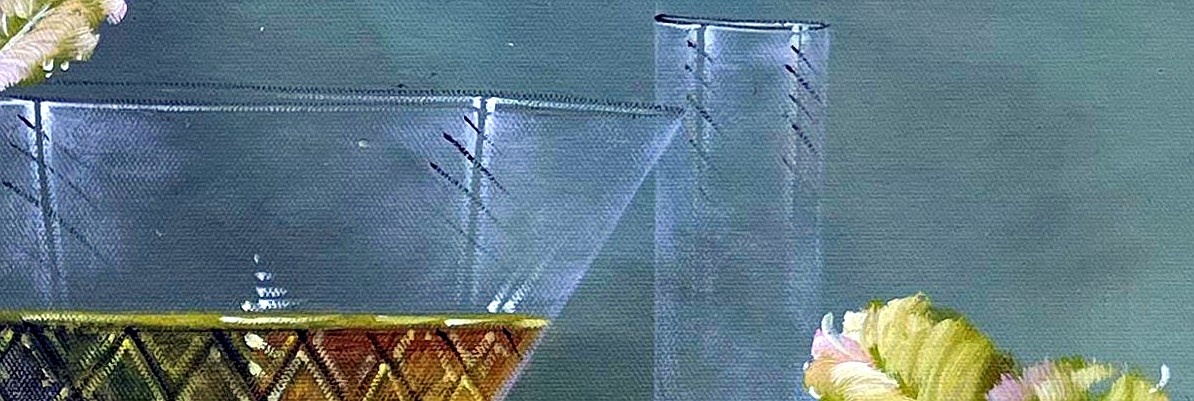 Classical Fruit Still Life with Wine - detail