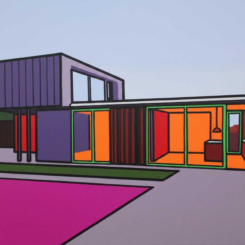 Monolithic Geometry In Lavender And Magenta: A Singular Architectural Vision Of Stability — Caroline Pelletier