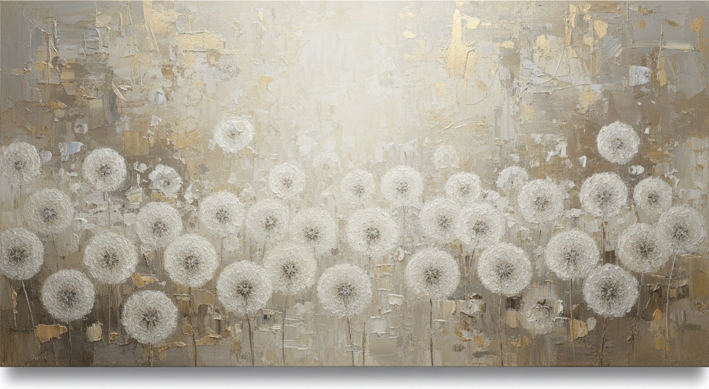 Ethereal Whispers Of Gold: A Meditative Landscape Of Floating Seeded Light — Laurent Roche