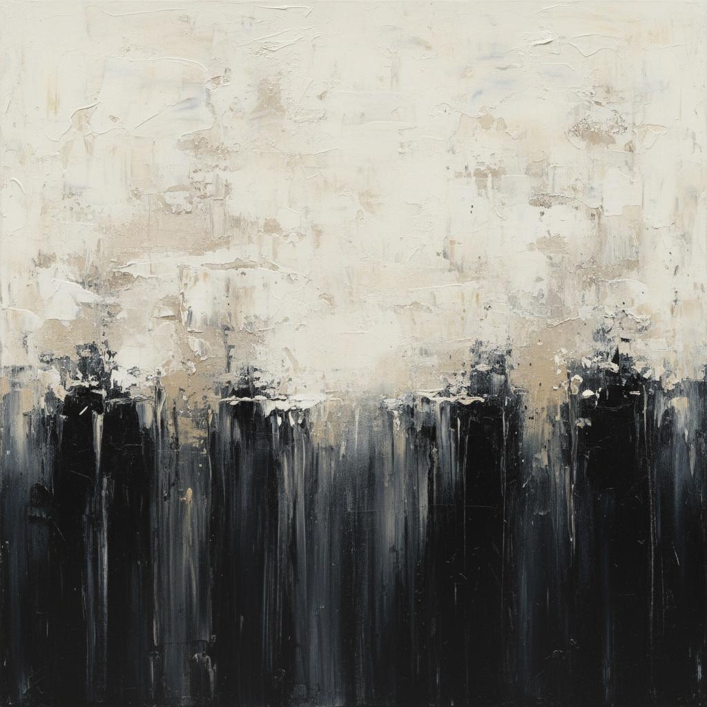 Monolithic Horizon Of Alabaster Scars And Descending Obsidian Shadows — Christian Noiret