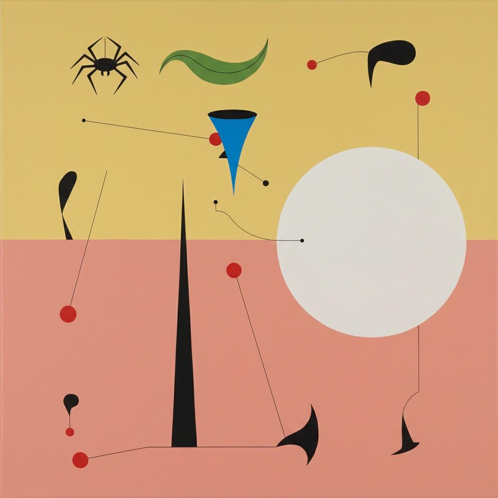 Celestial Equilibrium In Ochre And Rose — Marc Duvallier