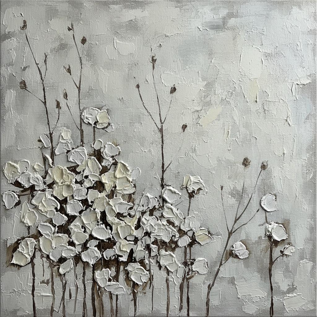 Ephemeral Shadows In Sculpted White: A Monochromatic Study Of Organic Permanence — David Moreau